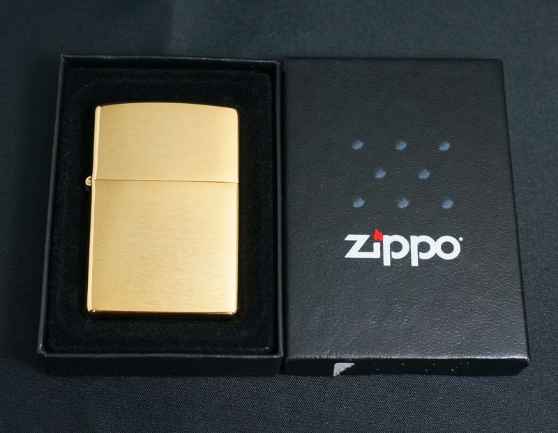 画像: zippo #204B ブラッシュ・ブラス 1996年製造