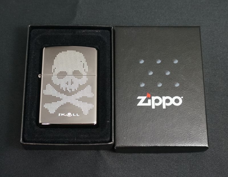 画像: zippo スカル ブラック 2006年製造