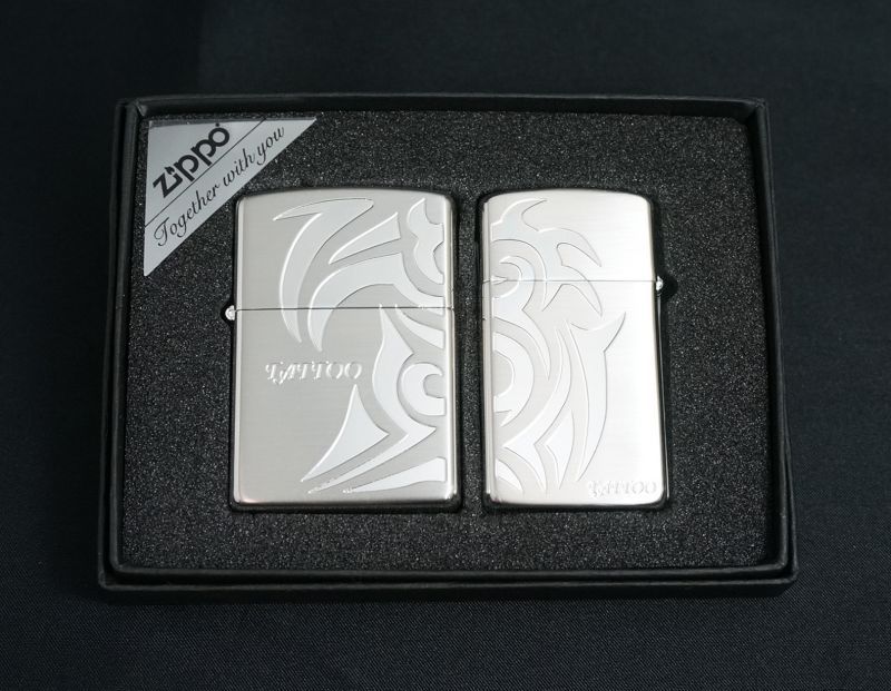 画像: zippo ペア TATTOO SV