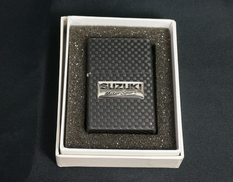 画像: zippo SUZUKI Moter sports カーボン 2003年製造