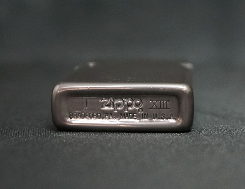 画像: zippo ブラックコーティング スリム 1997年製造