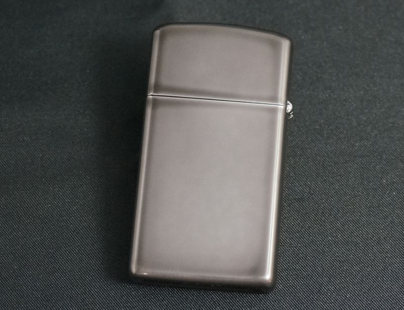 画像: zippo ブラックコーティング スリム 1997年製造