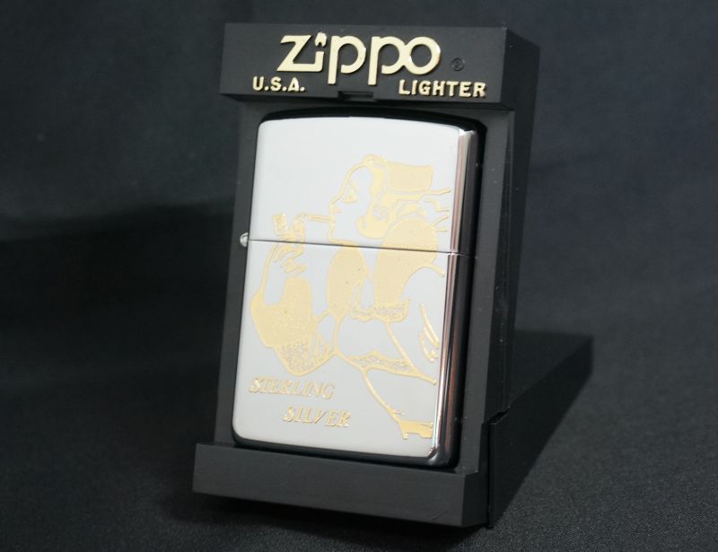 画像: zippo WINDY シルバーメッキ 金 1996年製造 