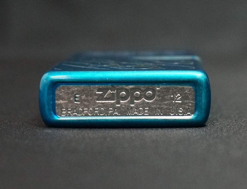 画像: zippo ブルー ZIPPOロゴ 2012年製造