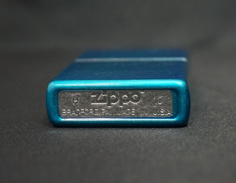 画像: zippo ブルー デザイン 2010年製造
