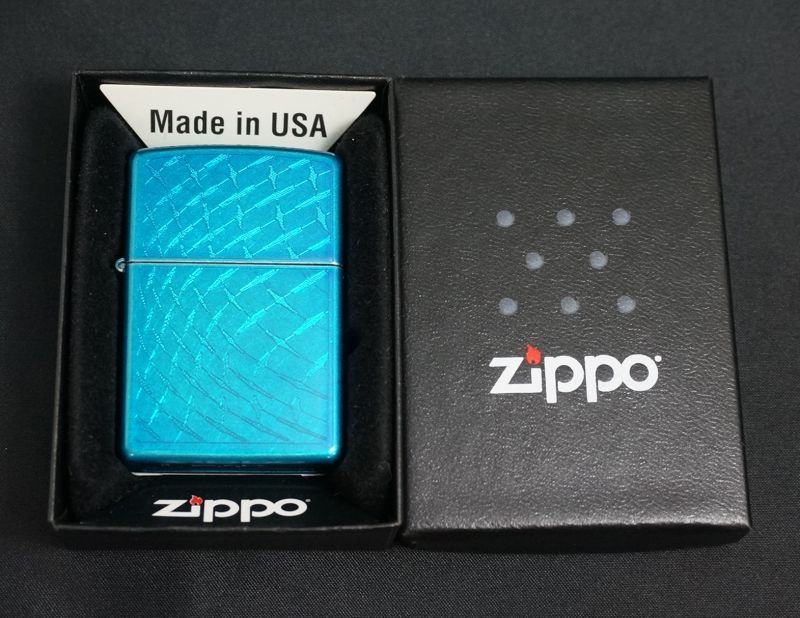 画像: zippo ブルー デザイン 2010年製造