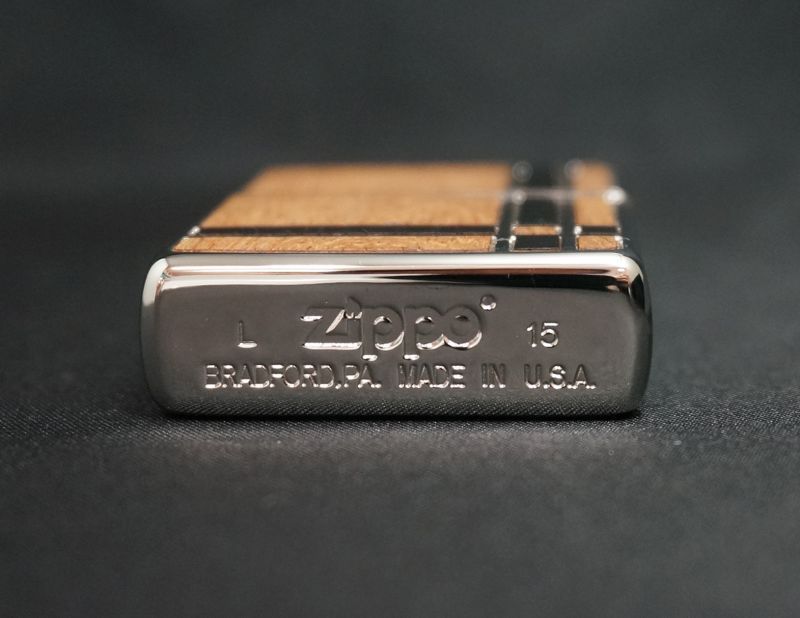 画像: zippo ダブルウッド2 BG/BK