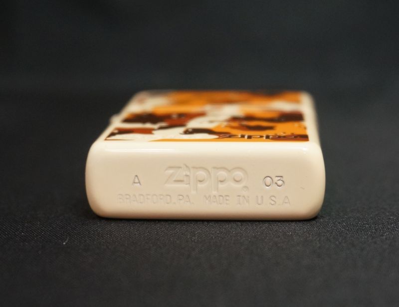 画像: zippo 迷彩柄 ベージュ 