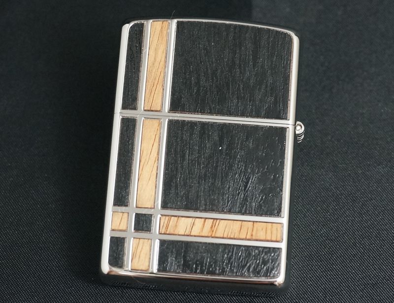 画像: zippo ダブルウッド2 BG/BK