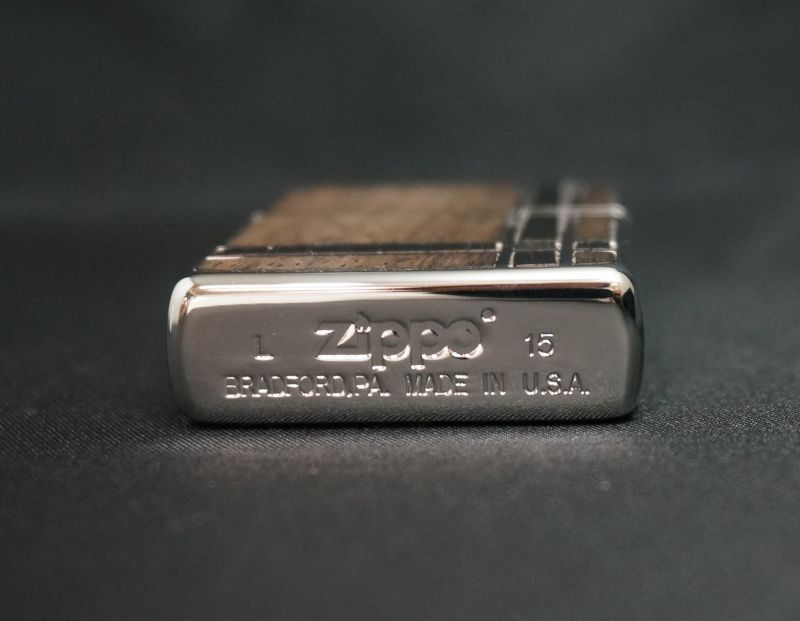 画像: zippo ダブルウッド2 BW/BK