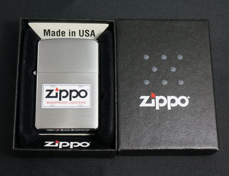 画像: zippo プレート柄プリント #200