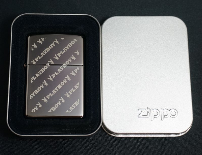 画像: zippo PLAYBOY バニー＆文字エッチング ＃150