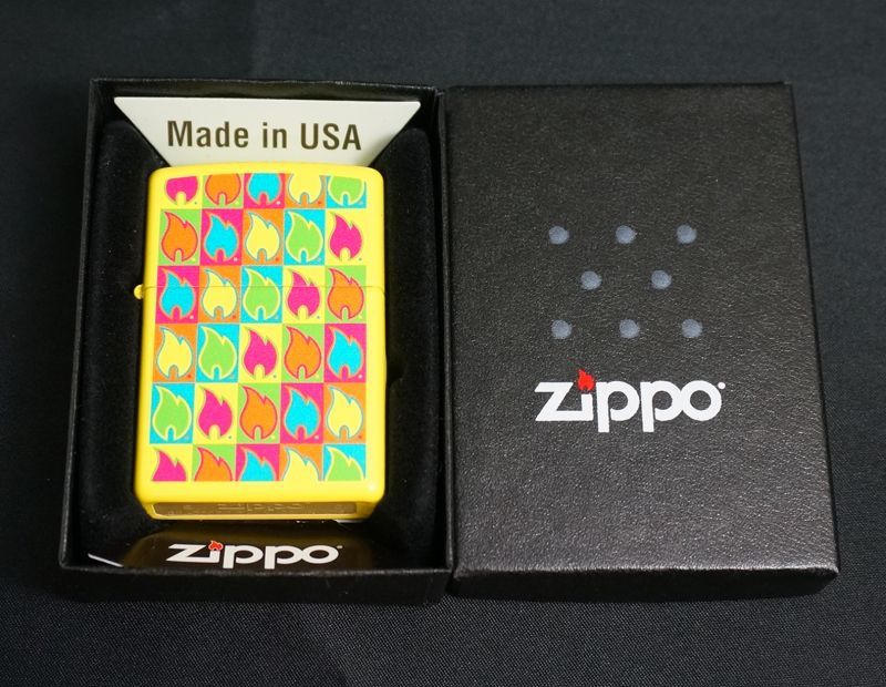 画像: zippo BOXWD FLAMES