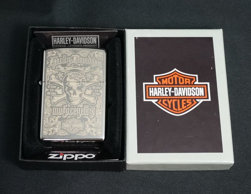 画像: zippo HARLEY-DAVIDSON スカル #250