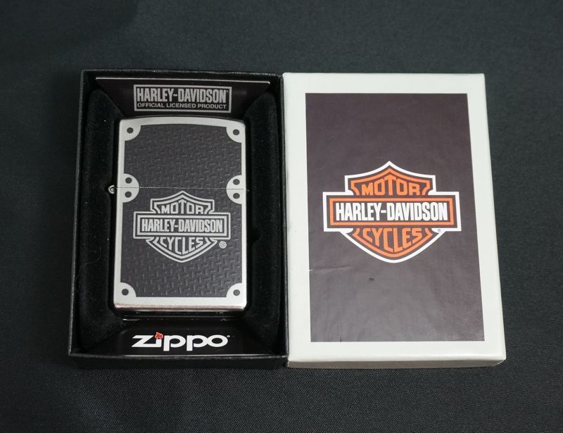 画像: zippo HARLEY-DAVIDSON CARBON FIBER 24025