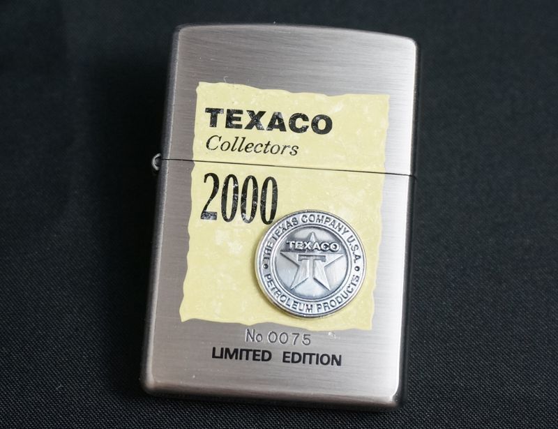 画像: zippo TEXACO オリジナルオイルコンテナー付　限定品 2000年製造