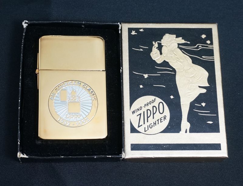 画像: zippo 1932 NOUVEAU（ヌーボー） 記念ロゴ 金メッキ