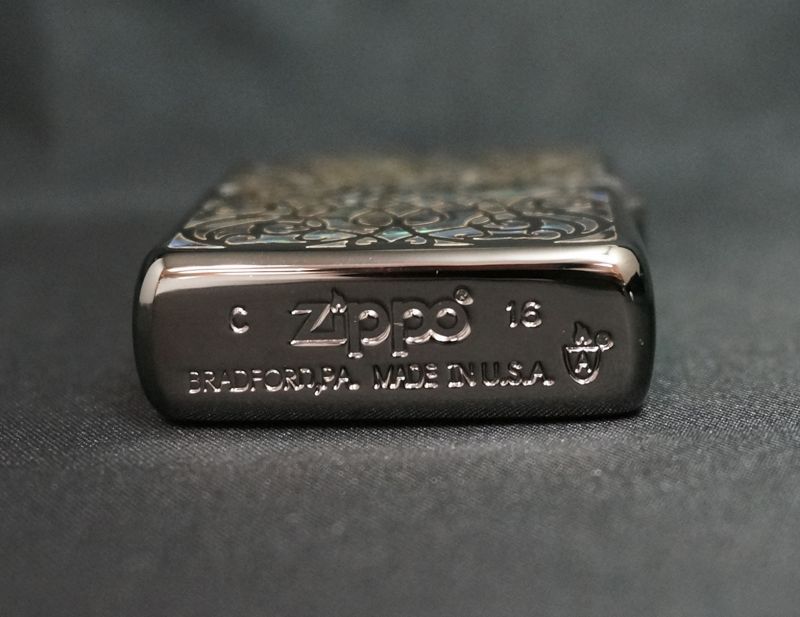 画像: zippo ARMOR シェルアラベスク BK