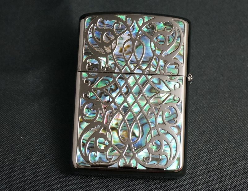 画像: zippo ARMOR シェルアラベスク BK