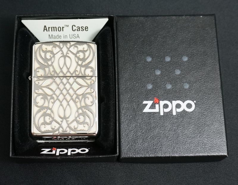 画像: zippo ARMOR シェルアラベスク SV