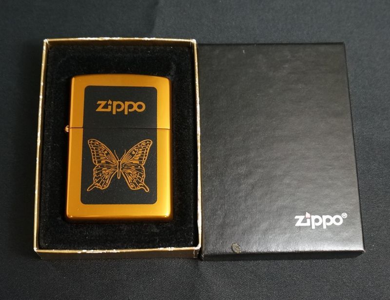 画像: zippo バタフライ ブラウン 1998年製造