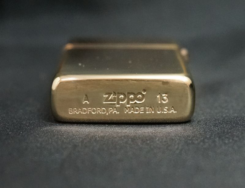 画像: zippo #1654 SOLID BRASS ハイポリッシュ・ブラス 文字