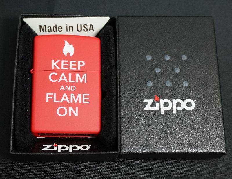 画像: zippo KEEP CALM AND FLAME 28671