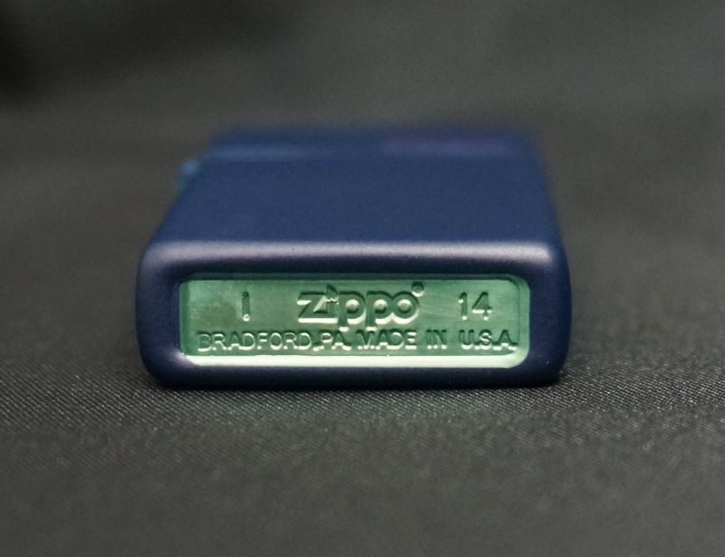 画像: zippo マットカラー ネイビー navy Matte スリム 1639ZL