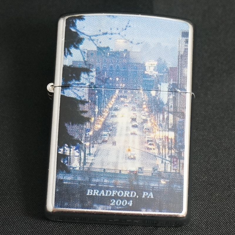 画像1: zippo BRADFORD 夜景 2004年製造