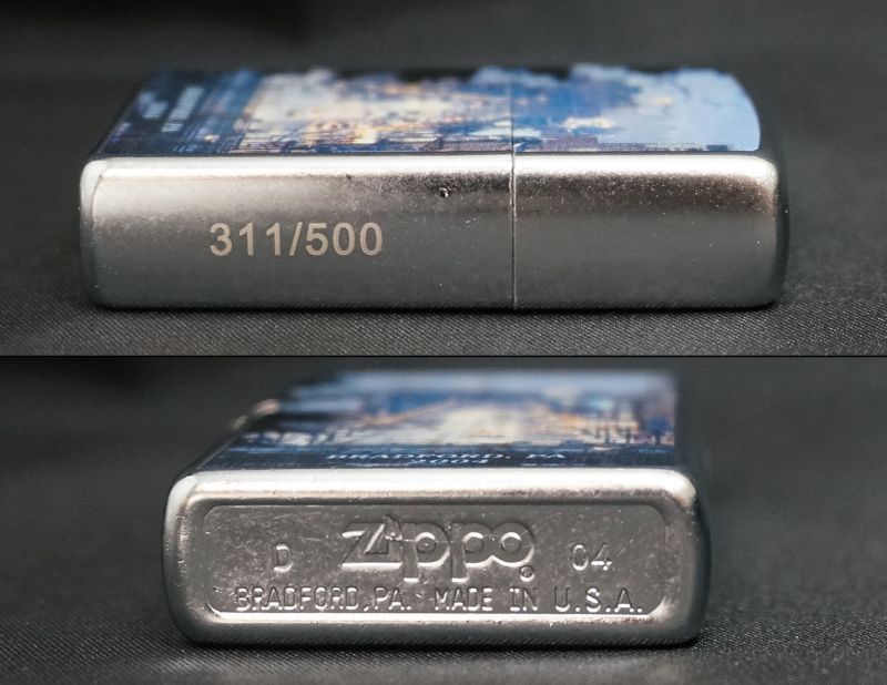 画像: zippo BRADFORD 夜景 2004年製造