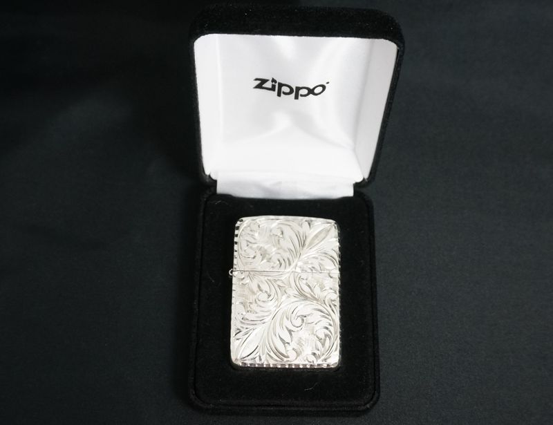 画像: zippo スターリングシルバー 職人五面手彫り #23