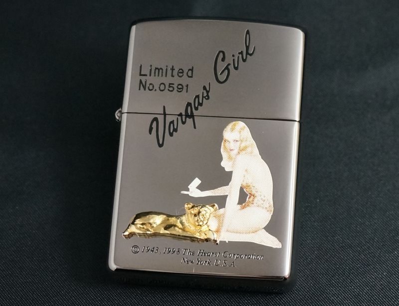 画像: zippo Vargas Girl キーホルダー付き 1997年製造