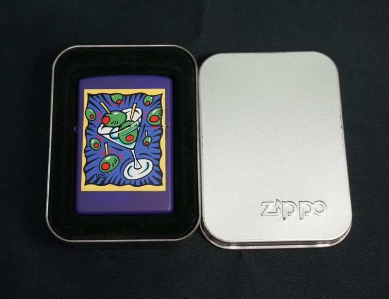 画像: zippo カクテルグラス＆オリーブ