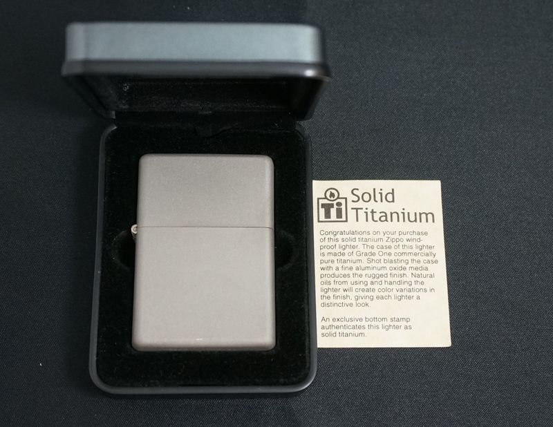 ZIPPO  SOLID TITANIUM  純チタン