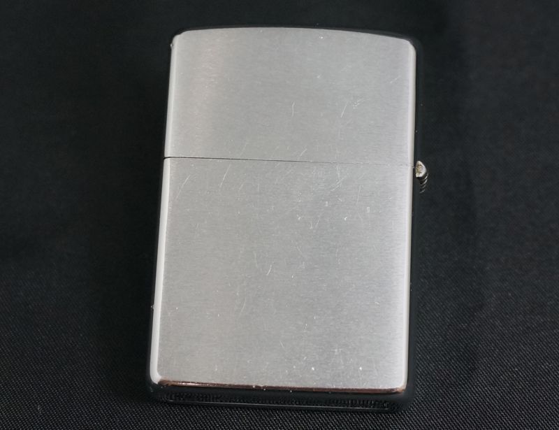 画像: zippo #200 ブラッシュ・クローム 1973年製造 キズあり