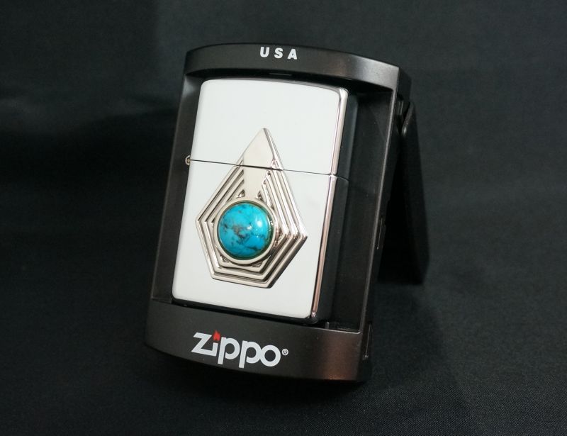 画像: zippo ターコイズ メタル C 1998年製造