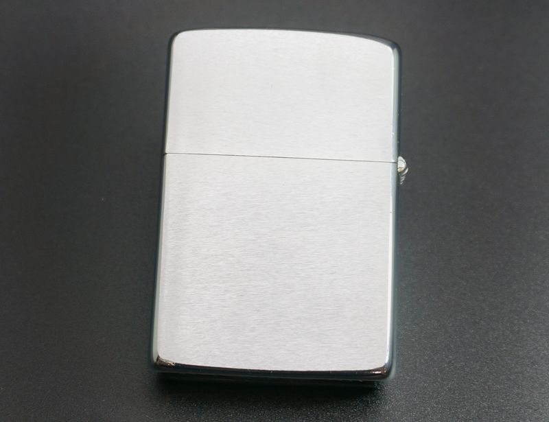 画像: zippo #200 ブラッシュ・クローム　1982年製造