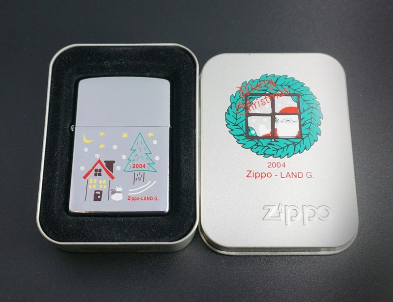 画像: zippo 「zippo-LAND G.」オリジナル X'mas 2004年製造