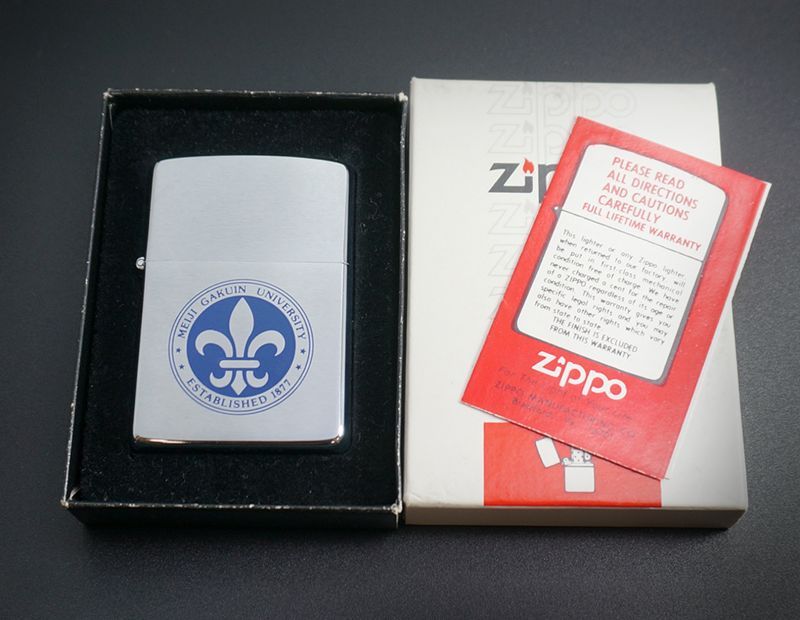 画像: zippo 明治学院大学　1983年製造