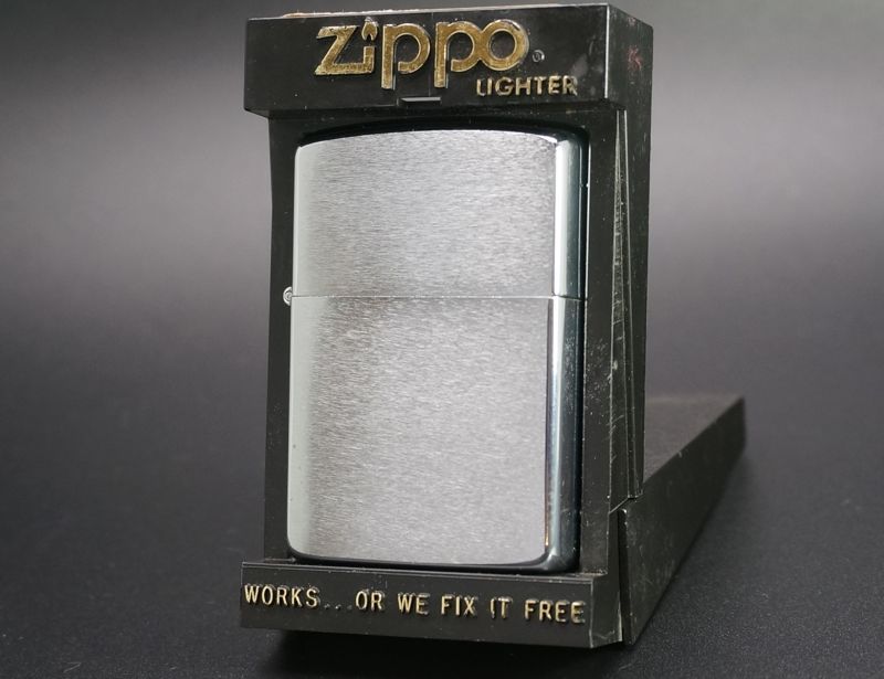 画像: zippo #200 ブラッシュ・クローム 1988年製造