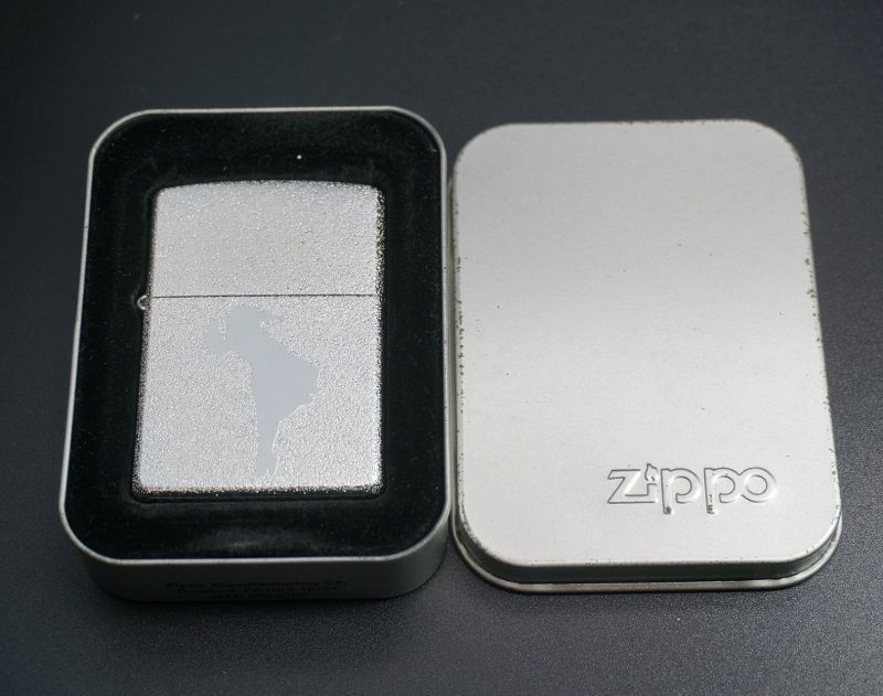 画像: zippo WINDY シルバーラメ 2003年製造