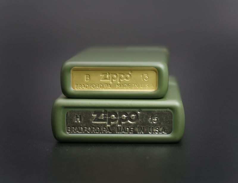 画像: zippo マットカラー グリーン ペア