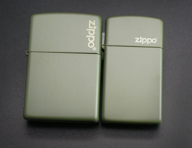 画像: zippo マットカラー グリーン ペア