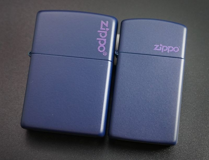 画像: zippo マットカラー ネイビー ペア