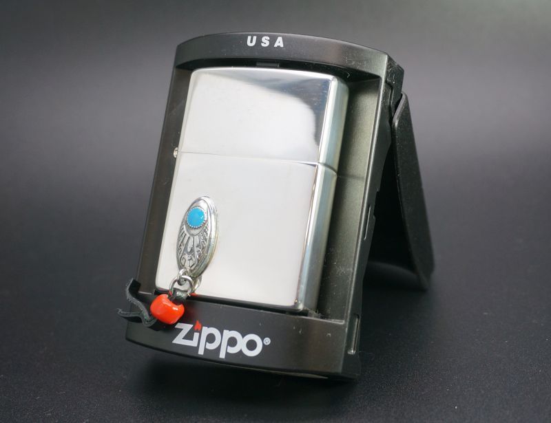 画像: zippo ターコイズ風チャーム　1999年製造