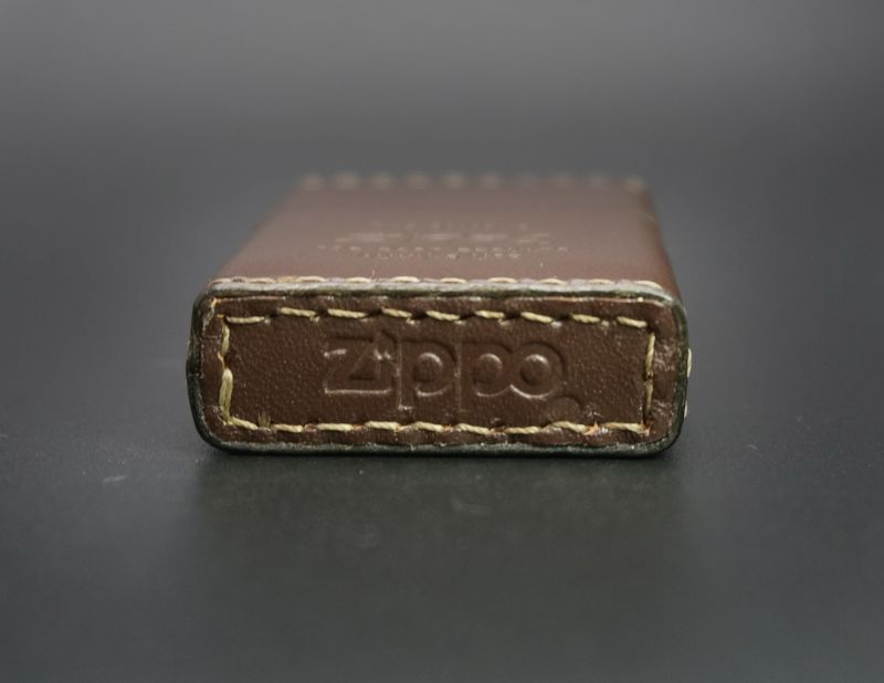 画像: zippo 革巻き ブラウン 2000年製造