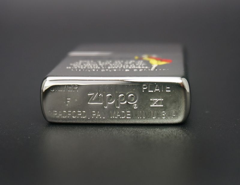 画像: zippo WINDY SILVER PLATE レッド/イエロー 1995年製造