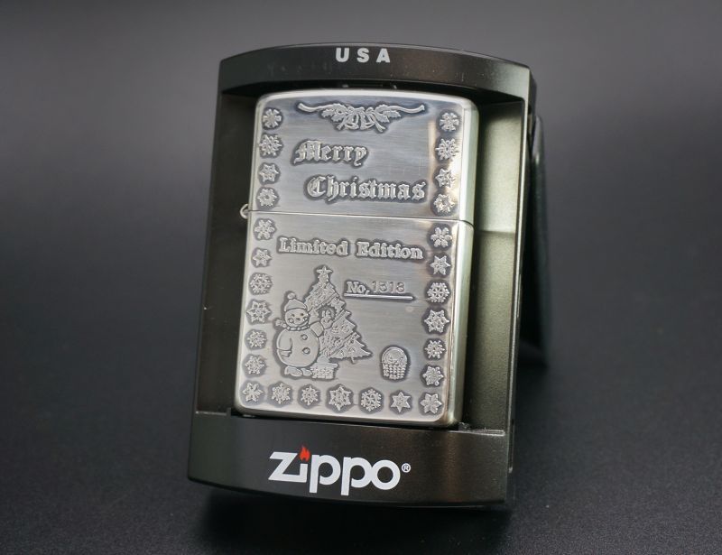 画像: zippo クリスマス ツリー＆雪だるま 1994年製造