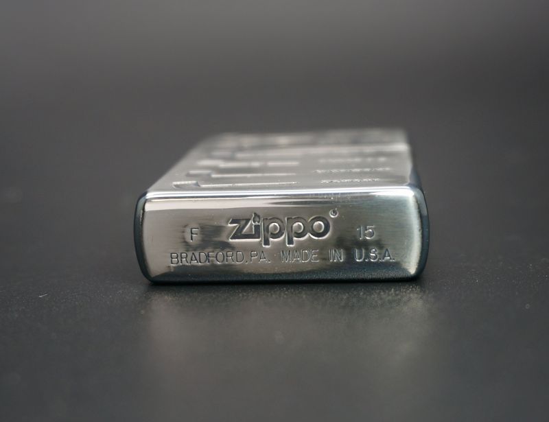 画像: zippo PL シェイプデザイン SV 両面デザイン