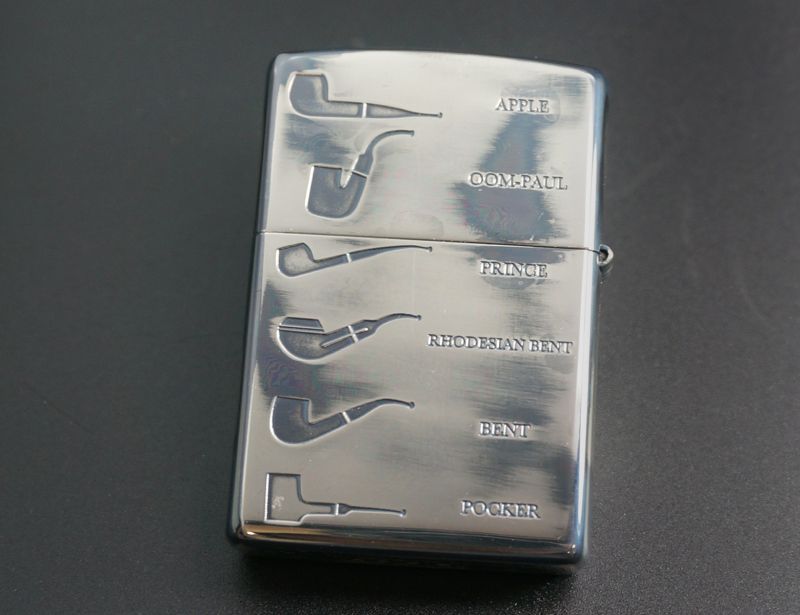 画像: zippo PL シェイプデザイン SV 両面デザイン